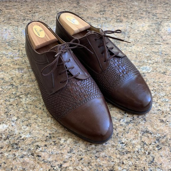 Bally | Shoes | Vintage Bally Brown Leather Basket Weave 